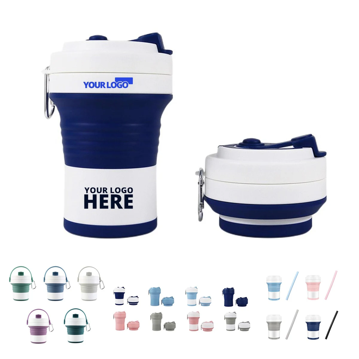 15 OZ Silicone Collapsible Water Cup 1