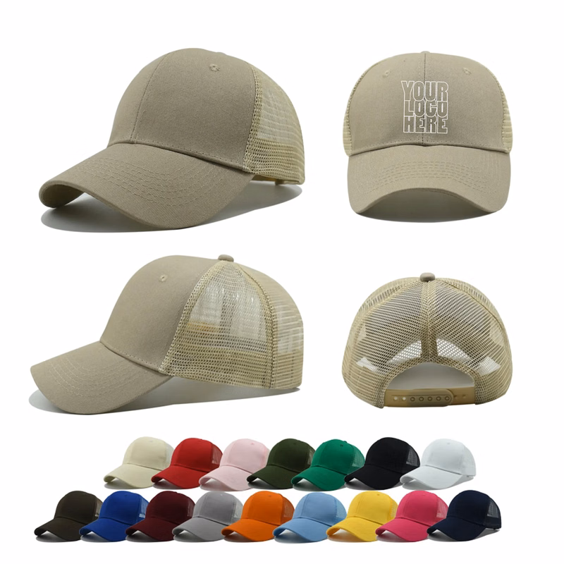 Baseball Cap Mesh Black Trucker Hat