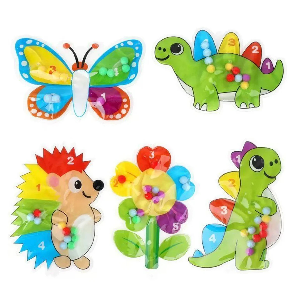Cute Animal Shape Squeeze Toy Color Sorting Fidget Toy 1