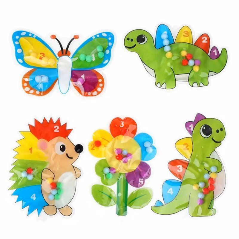 Cute Animal Shape Squeeze Toy Color Sorting Fidget Toy