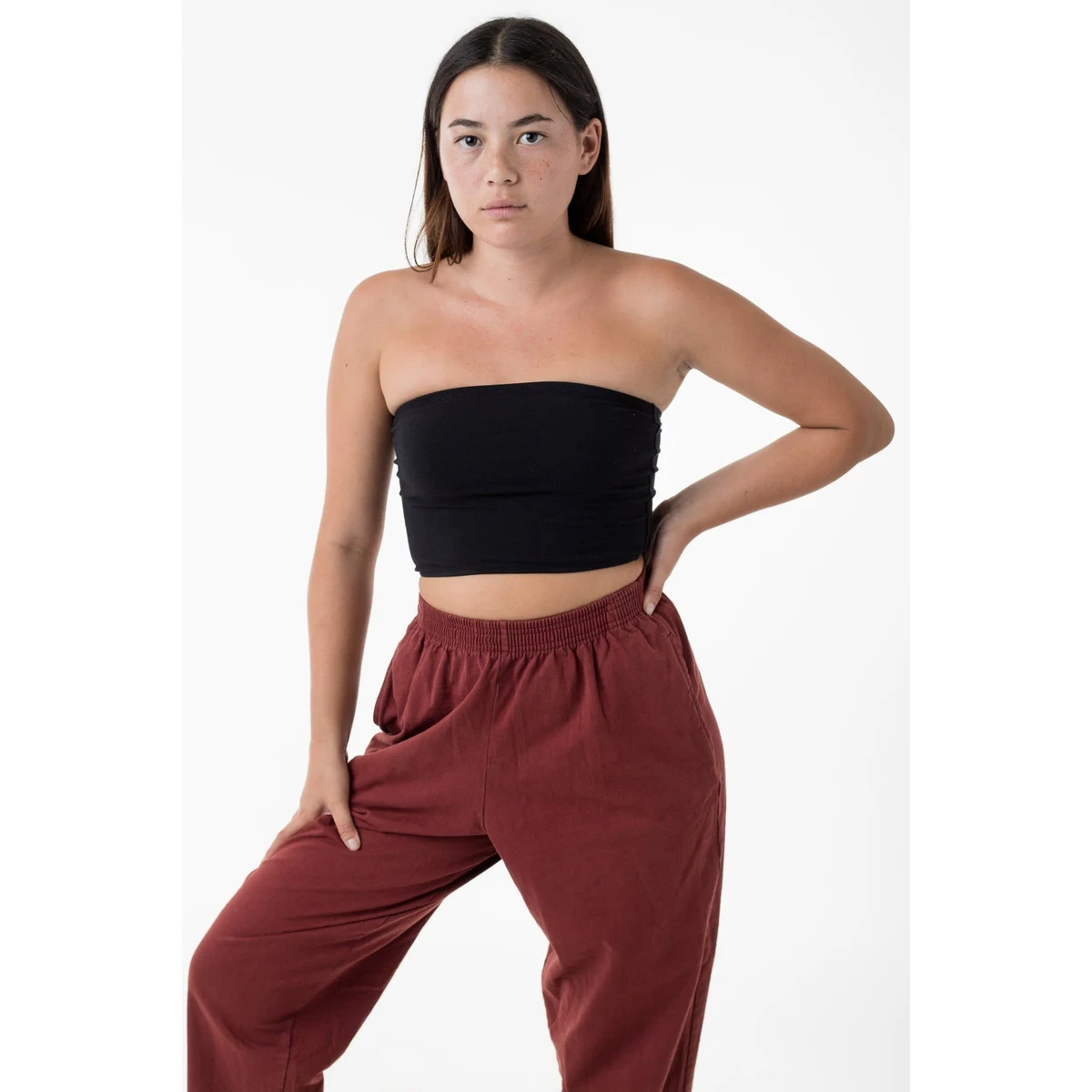 COTTON SPANDEX TUBE TOP 1
