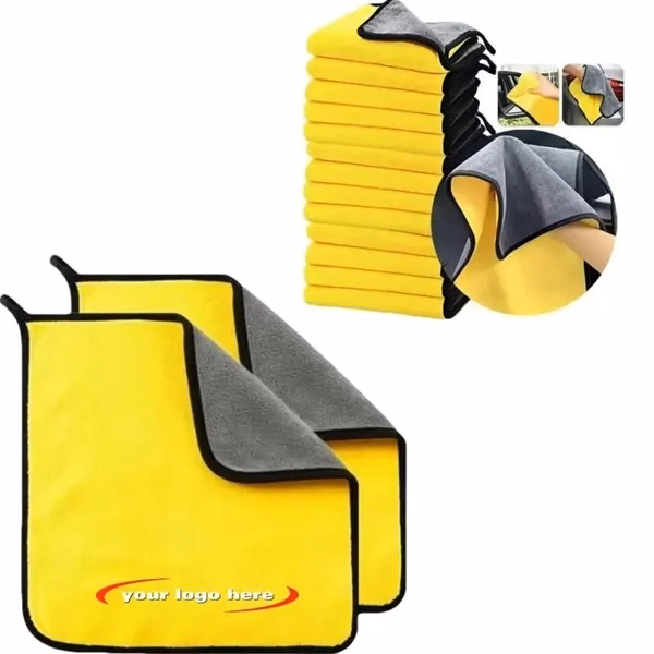 Custom Ultra-Thick Microfiber Car Wash Towels — Automotive Care Giveaway