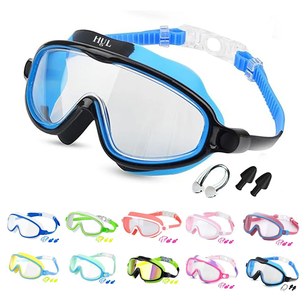 Children's Large Frame Anti-fog Swimming Goggles 1
