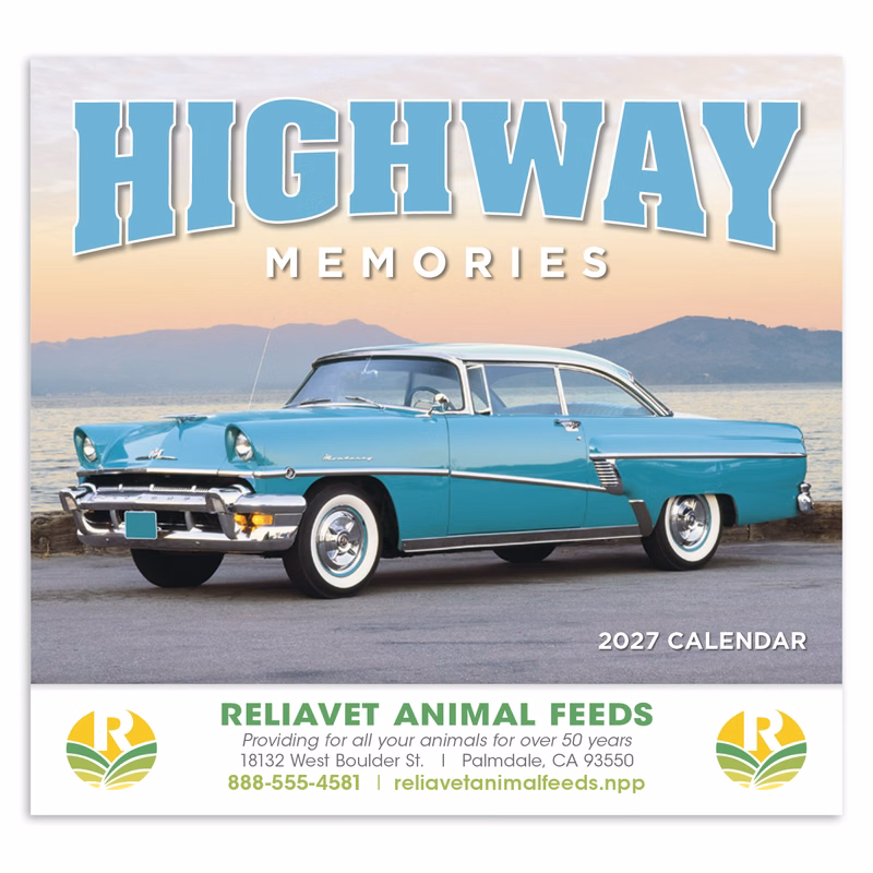HotLine® Products Highway Memories Appointment Calendar - Stapled