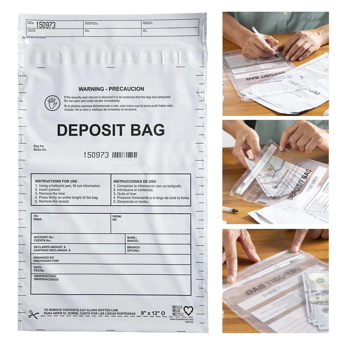 9"x12" Deposit Bag 1