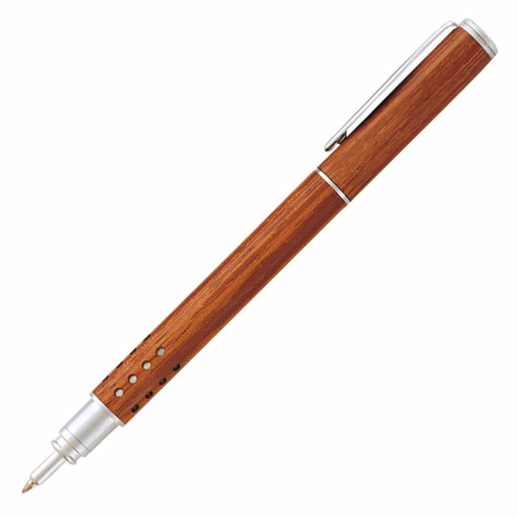 Legacy Genuine Rosewood w/ Satin Silver Brass Rollerball Pen