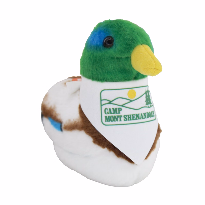7" Audubon Mallard Duck with bandana and full color imprint
