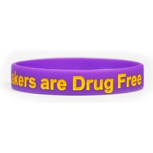Printed Silicone Wristband Keychain 1