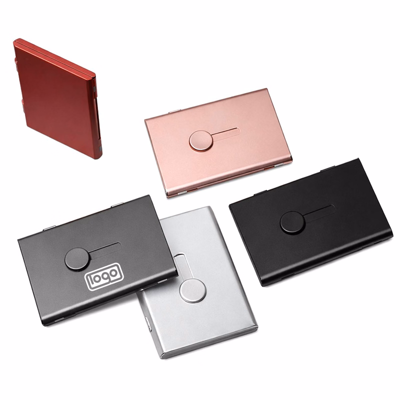 Pop-Up Stainless Steel Card Holder