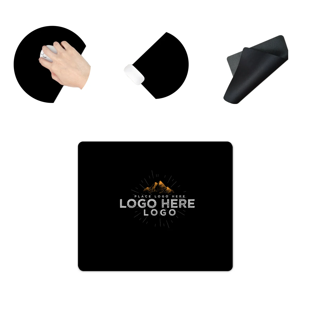 MOQ 100 Custom Printed Rectangle Waterproof Desk Mouse Pad 1