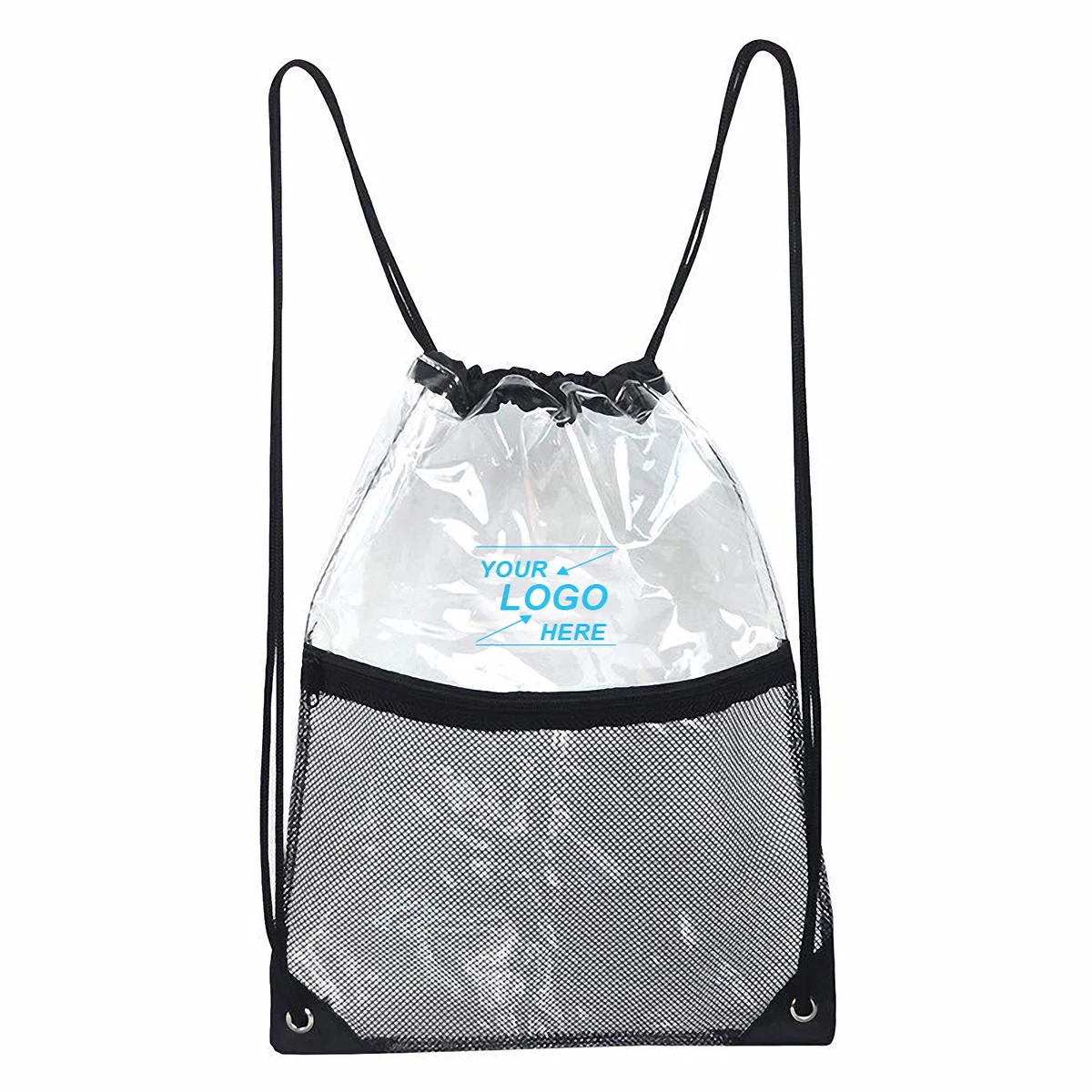Waterproof Drawstring Backpack with Mesh Storage Pockets 1