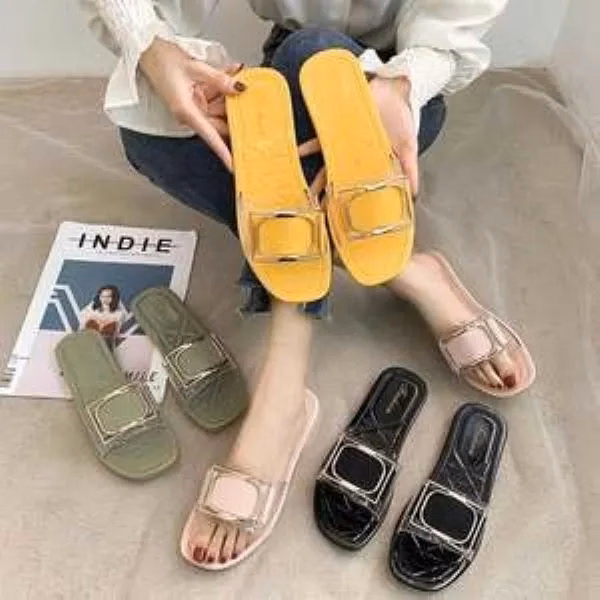Women's Summer Fashion Square Buckle Shoes