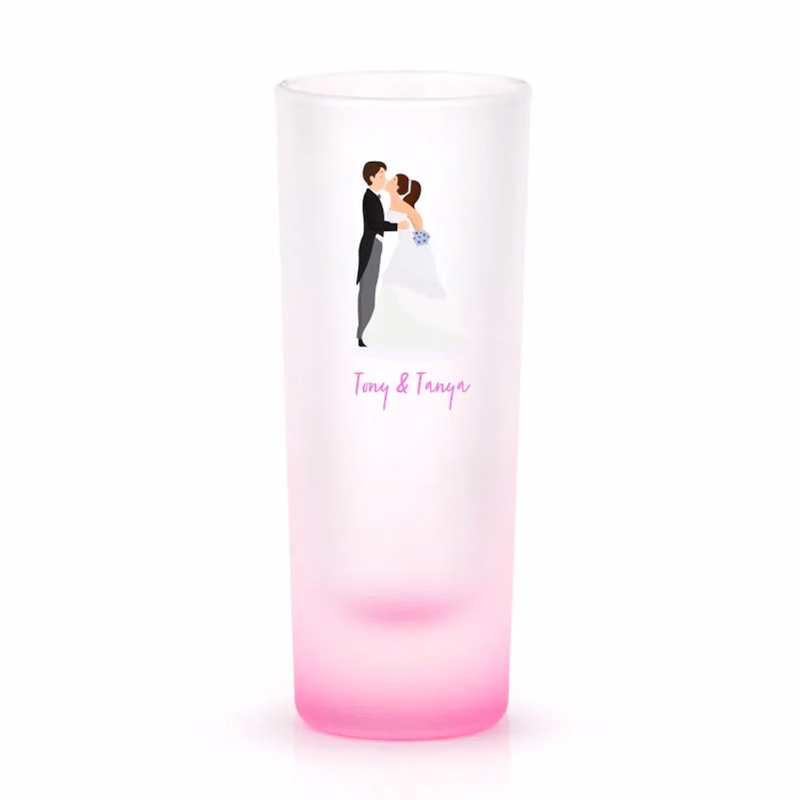 Radiant Base Frosted Tall Shot Glass