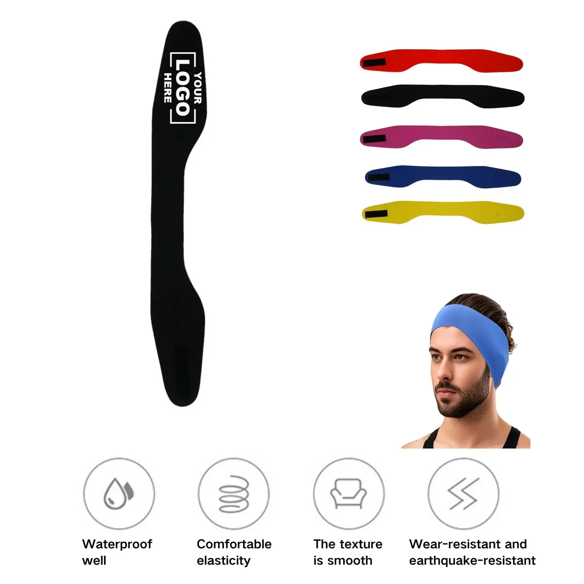 Waterproof Swimming Ear Protection Headband 1
