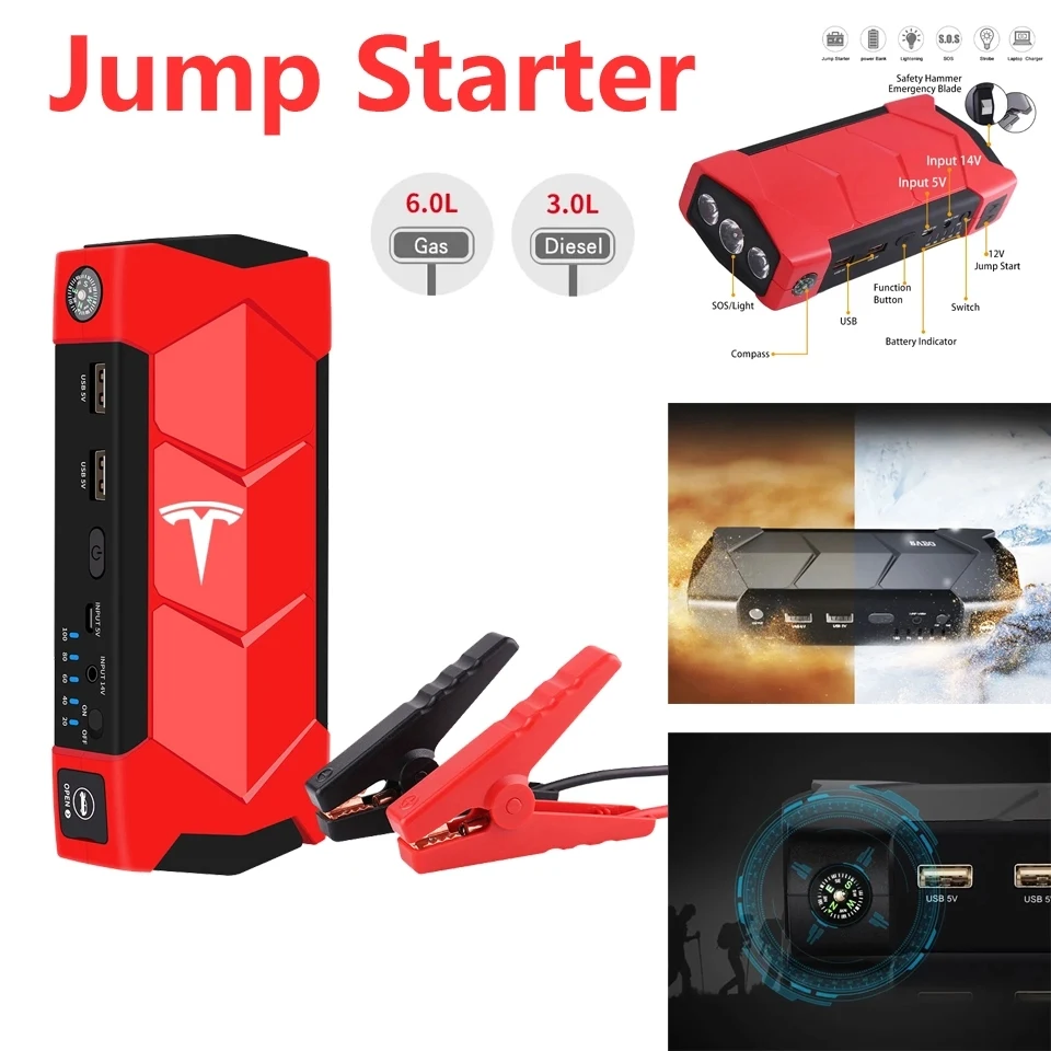 Portable Jump Starter Car Mini Safety Emergency Tools 1