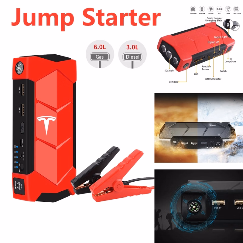 Portable Jump Starter Car Mini Safety Emergency Tools
