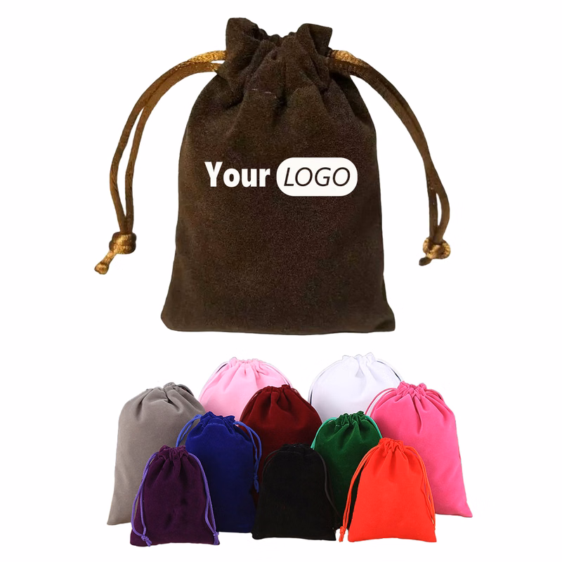 Double Drawstring Velvet Gift Bag