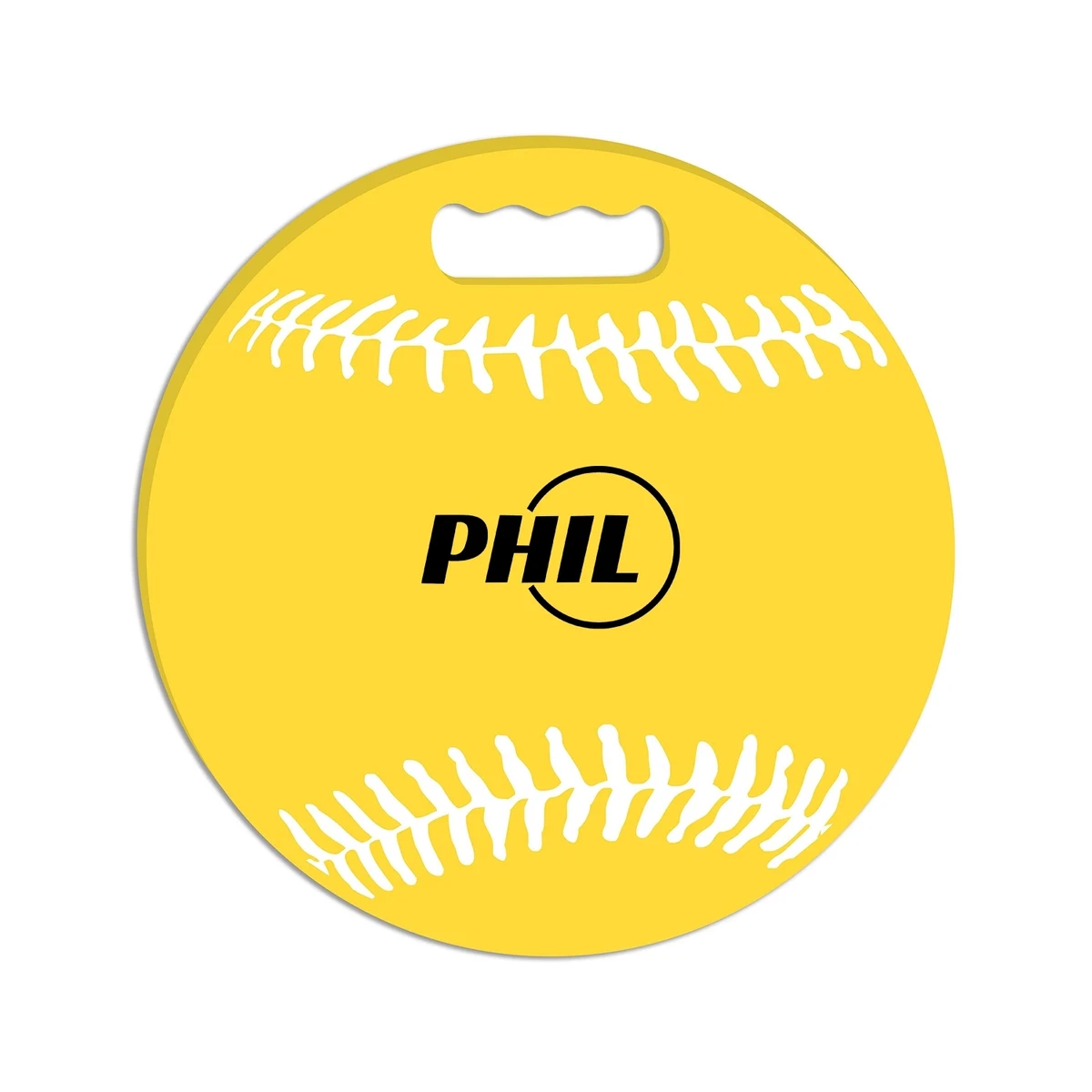 Custom Round Baseball & Softball Stadium Seat Cushion 1