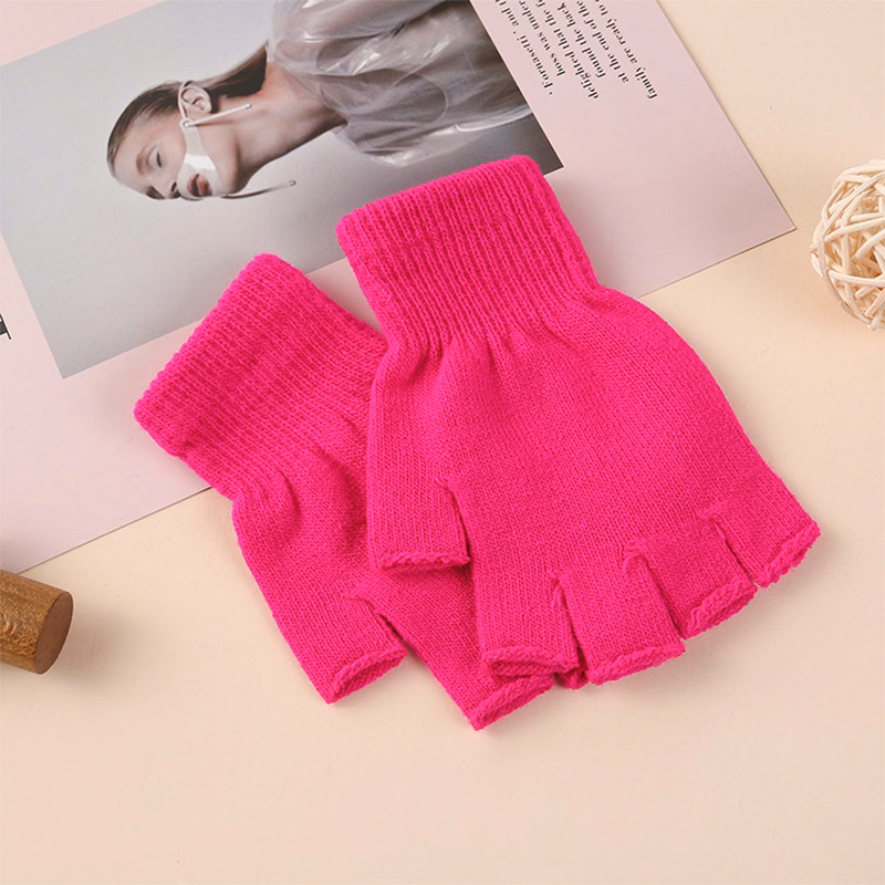 Insulated Partial Finger Winter Gloves