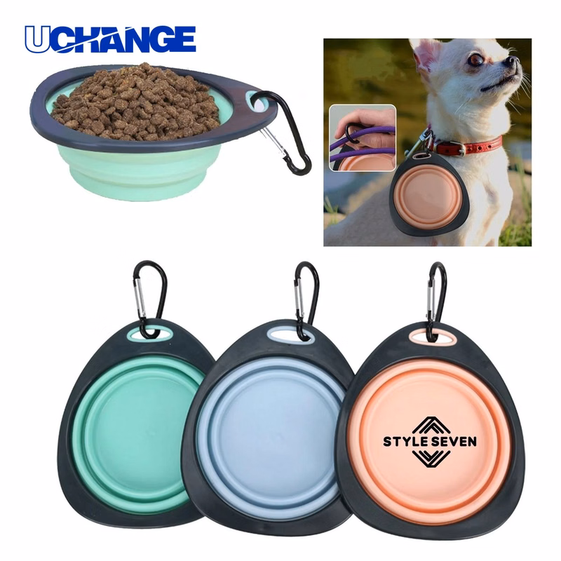 Collapsible Pet Bowl Dish for Feeding