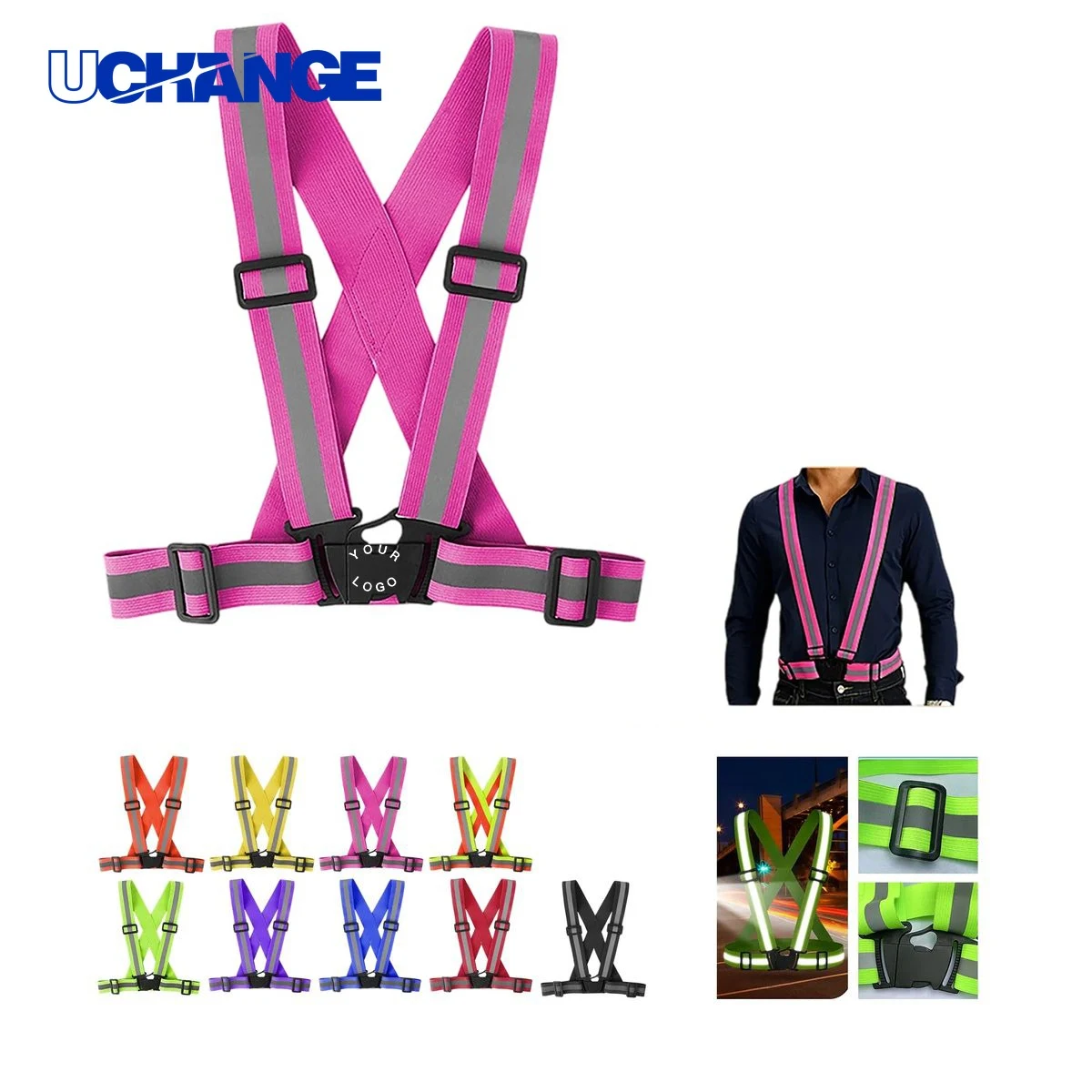 High Visibility Polyester Safety Vest for Work Use 1