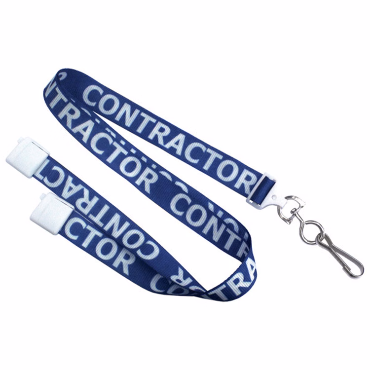 5/8" Contractor Pre-Printed Lanyard