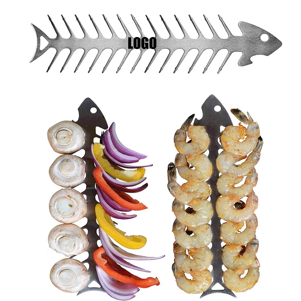 Stainless Steel Fish Bone Shape Barbecue Food Forks 1
