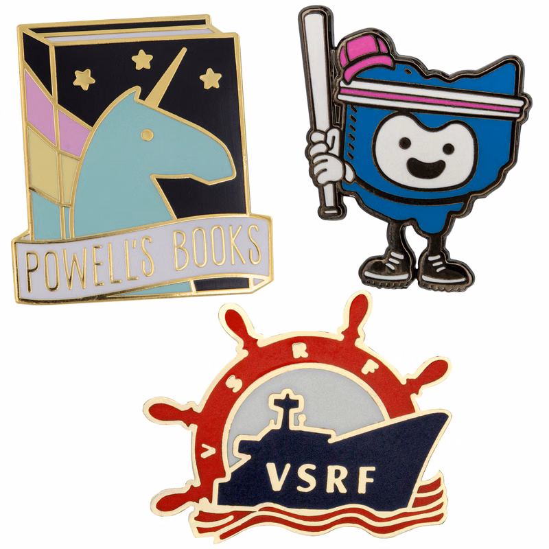 Custom Lapel Pins Die Struck Resin Hard Enamel (7/8")