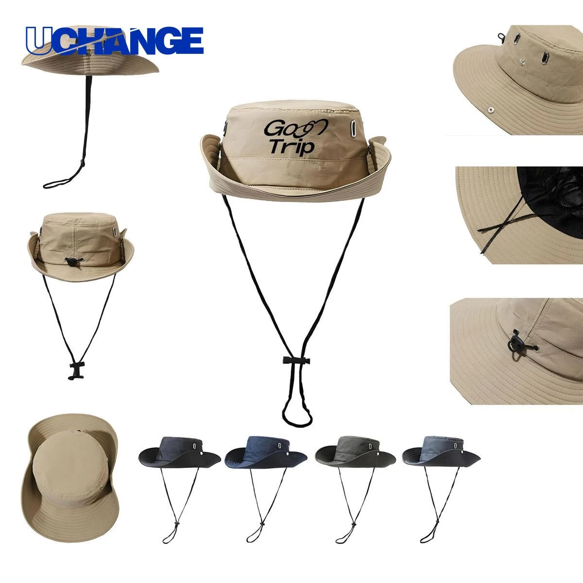 Bucket Hat with Chin Strap for Outdoors 1