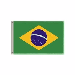 National Flag, Brazil, Double-Sided - 96"W x 60"H