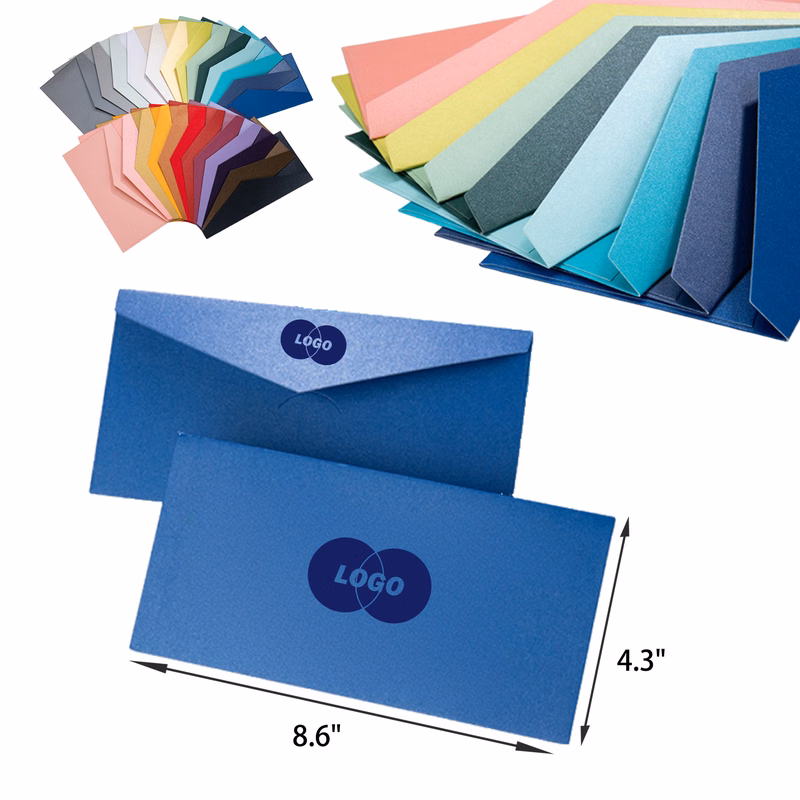 MOQ 50 PCS Stylish Colorful Envelope Greeting Card