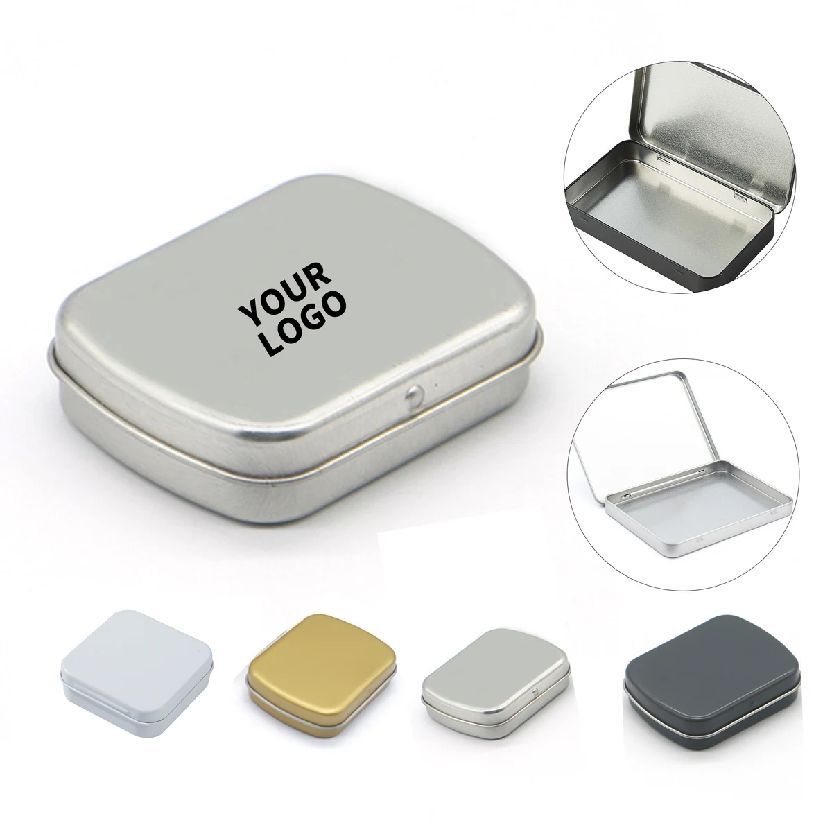Mini Flip Top Tinplate Box Full Color Branding 1