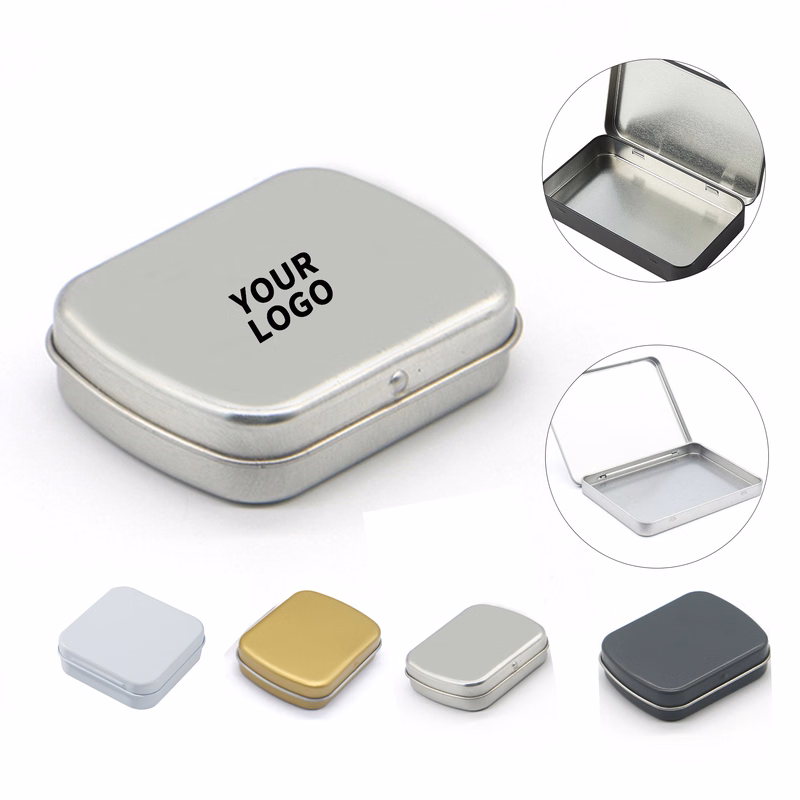 Mini Flip Top Tinplate Box Full Color Branding