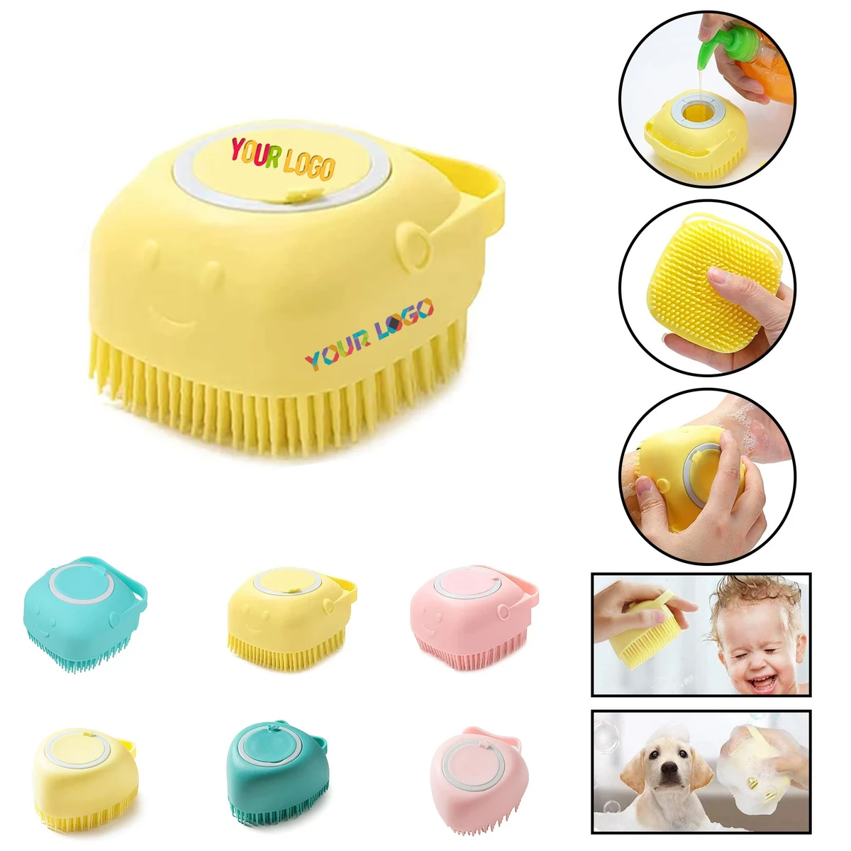 Silicone Massage Bath Brush Scrubber 1