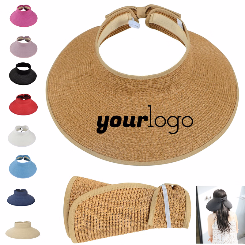 Straw Roll - Up Sun Visor Wide Brim for Sun Protection