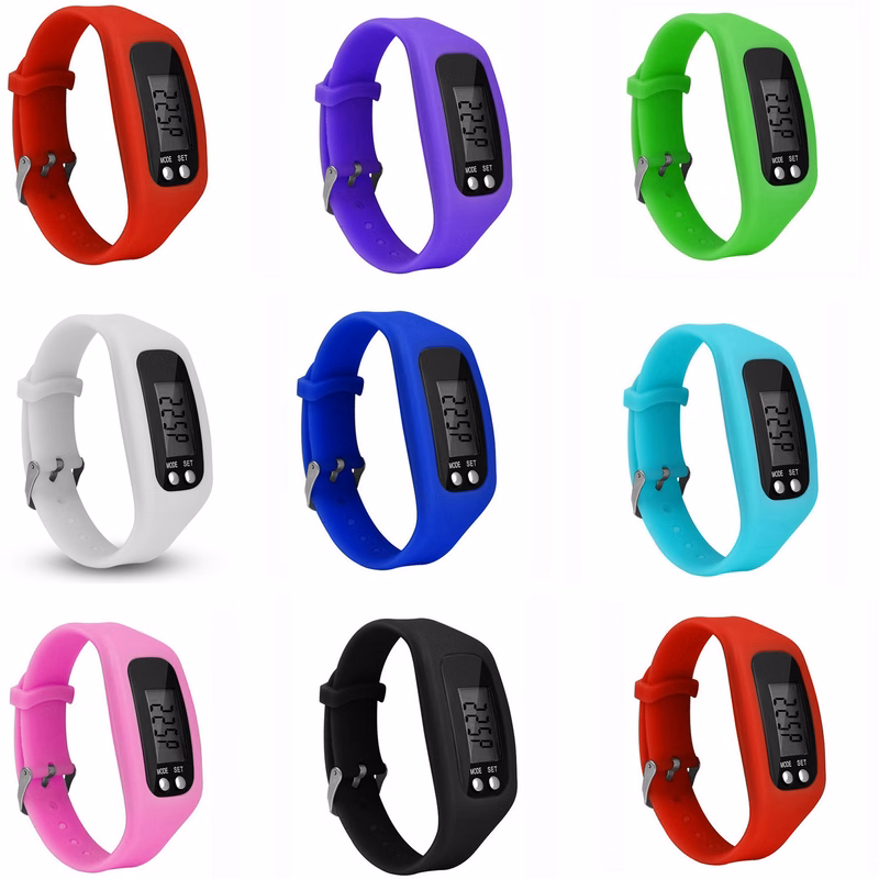 Silicone Fitness Tracker Watch