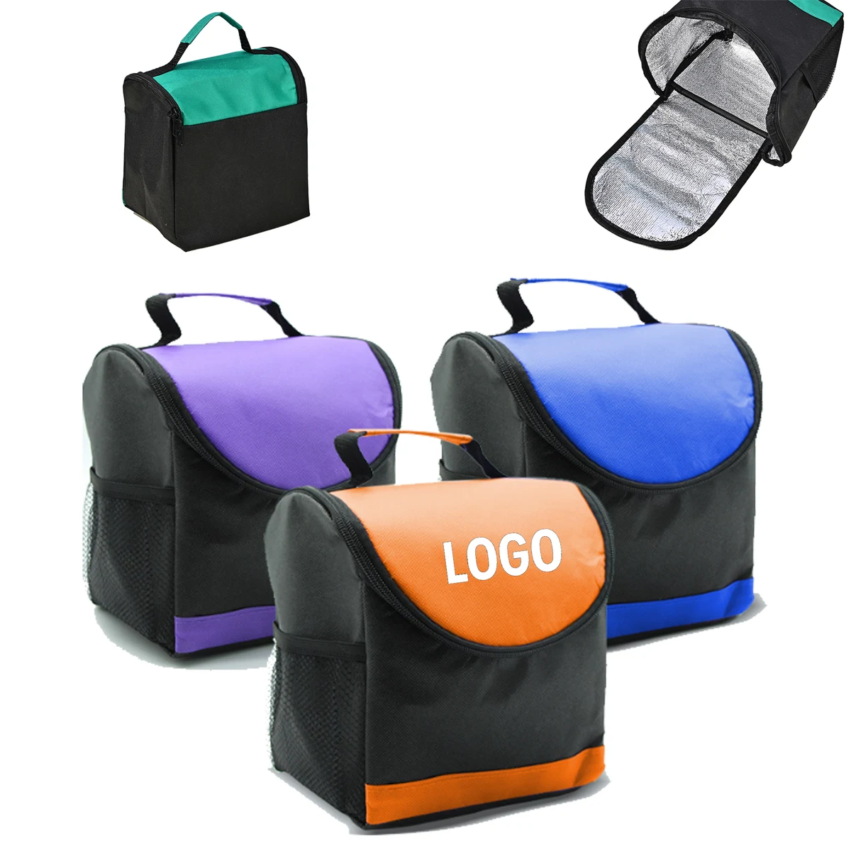 Portable Lunch Tote With Insulated Lining 1