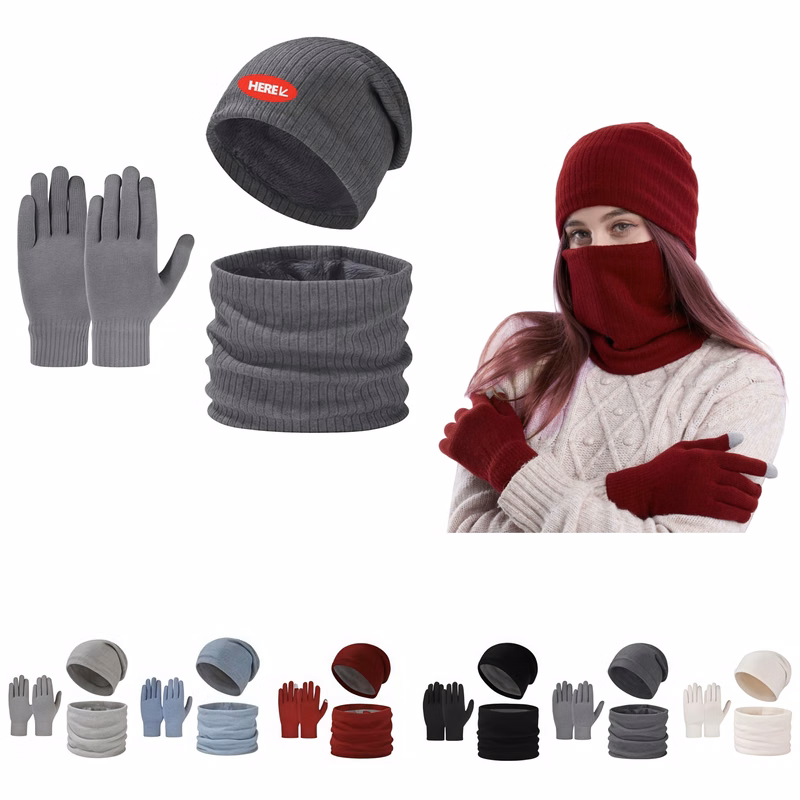 3In1 Hat Gloves Scarf Set