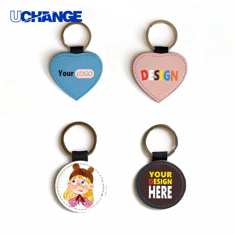Leather Keychain Key Tag