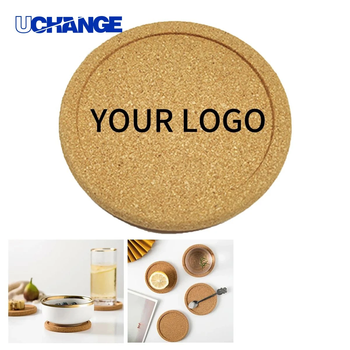 Cork Coaster 3.9 Inch Absorbent for Office or Home 1