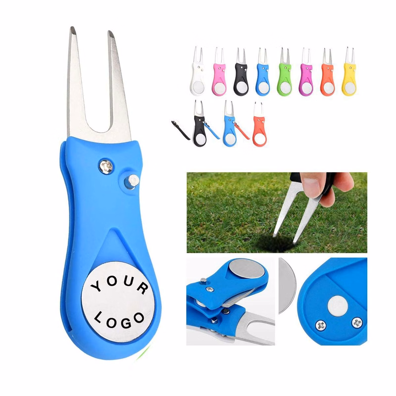 Golf Divot Repair Tool with Foldable Design