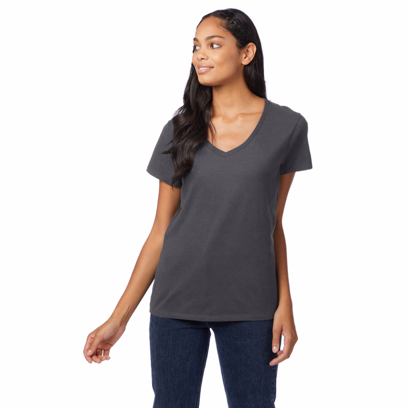 Hanes Perfect-T Women's Short Sleeve V-neck T-shirt
