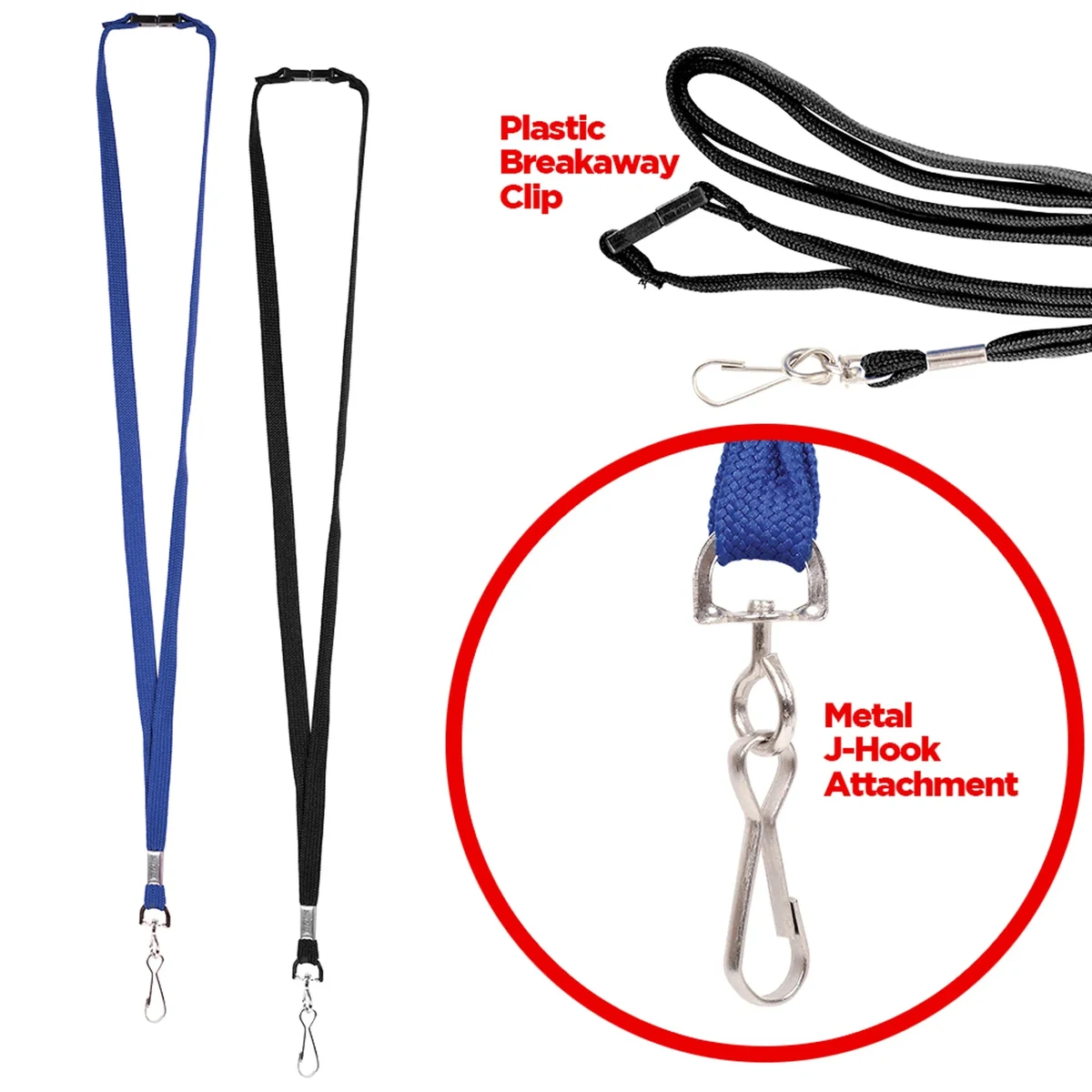 3/8" Blank Lanyard with Breakaway 1
