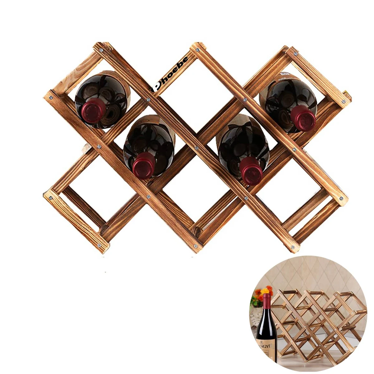 Bottle Wine Rack Free Standing Floor 1