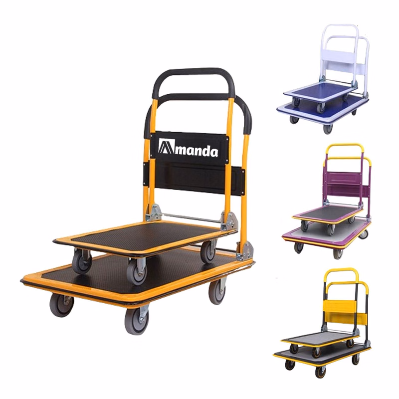 Foldable Rolling Hand Truck Platform Dolly Cart