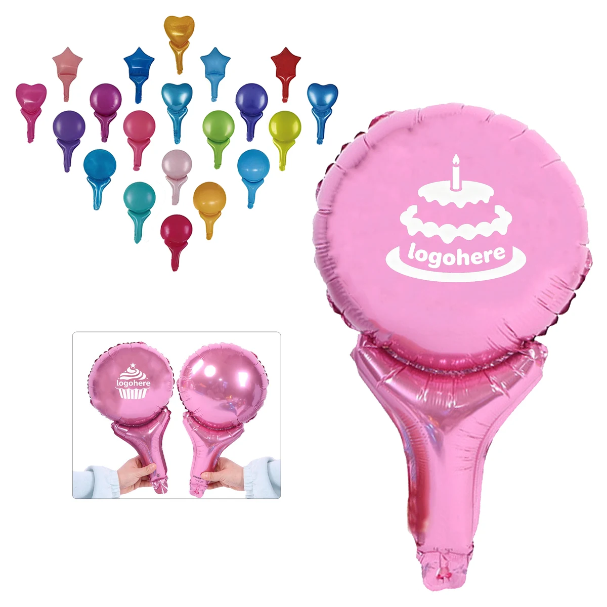 Custom Foil Handheld Balloon Banner 1
