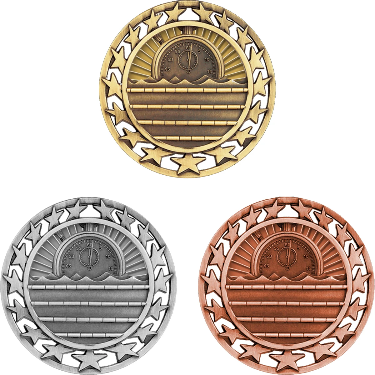 Stock Star Sports Medals: Swimming 1
