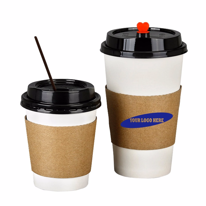 Disposable Kraft Paper Cup Sleeves