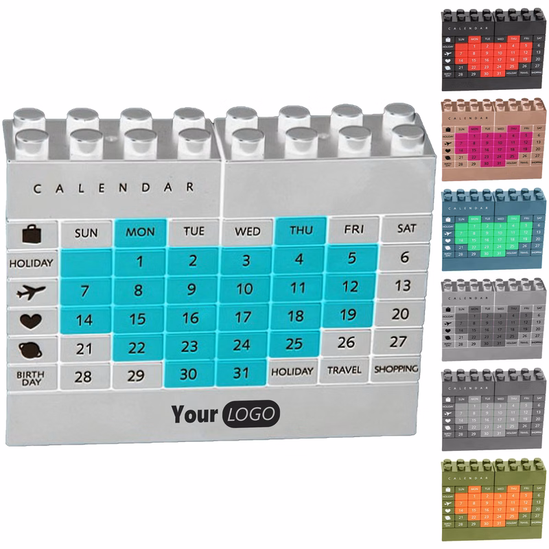 Plastic Interactive Block Desk Calendar