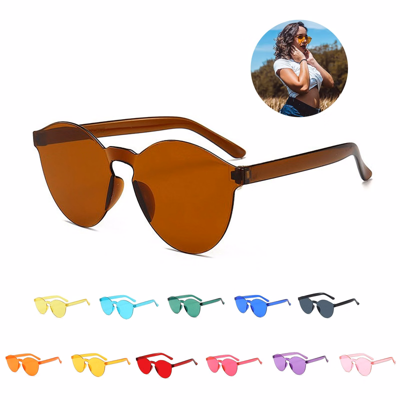 Round Rimless Sunglass